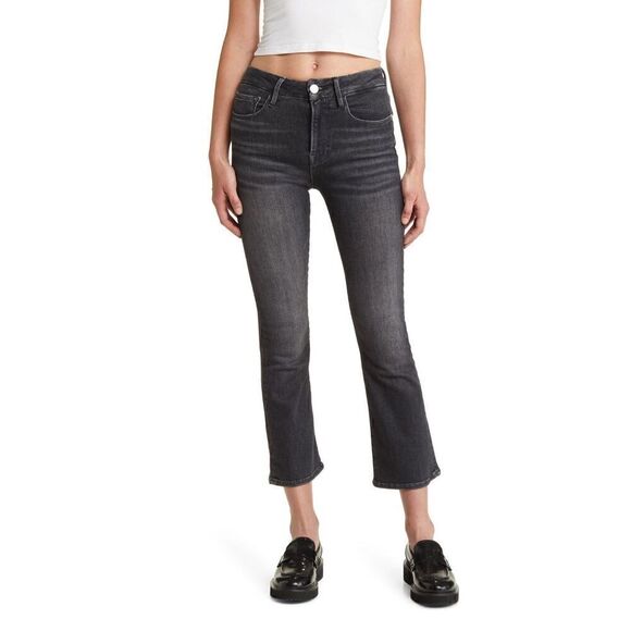 FRAME Black LeCropMini Boot Jeans - Picture 1 of 2